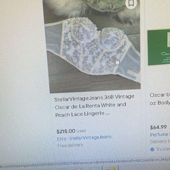 Vintage Oscar de la Renta bustier bra - Picture 10 of 10